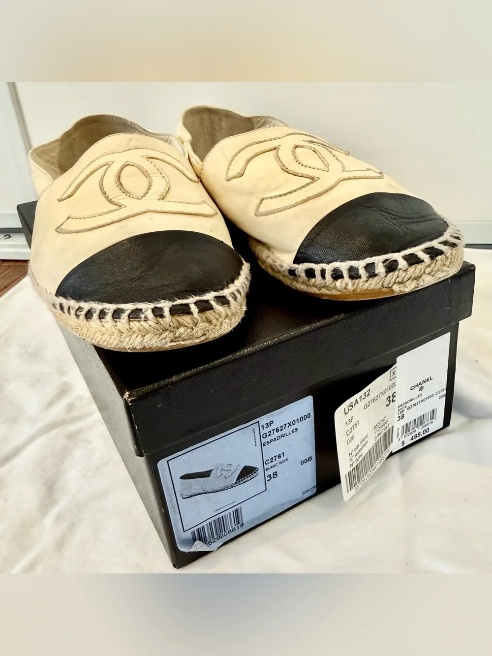 CHANEL authentic espadrille